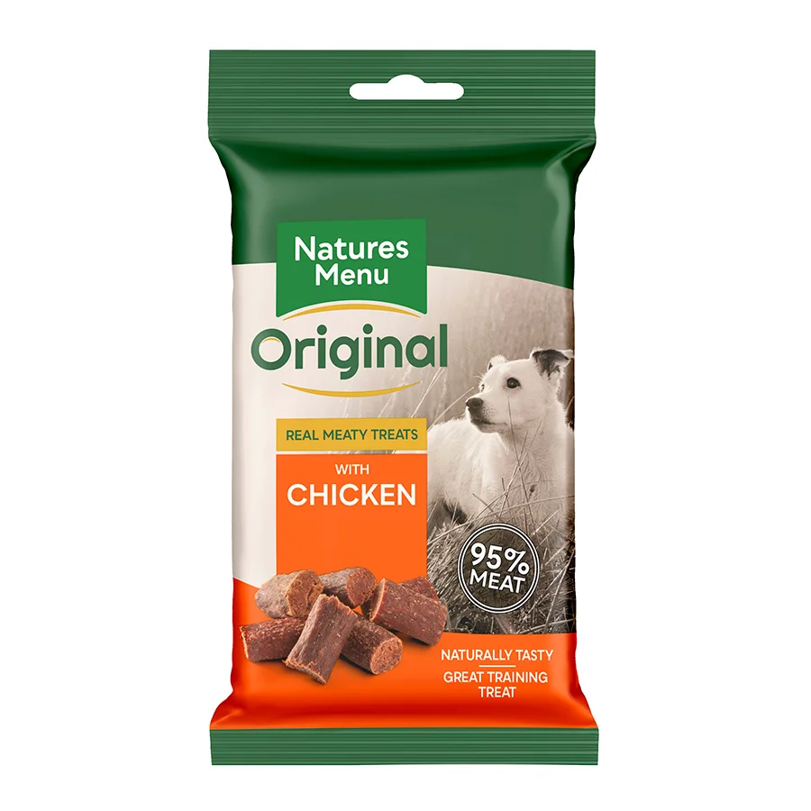 Responsible Natures Menu Meaty Dog Treats with Chicken 60g Casual