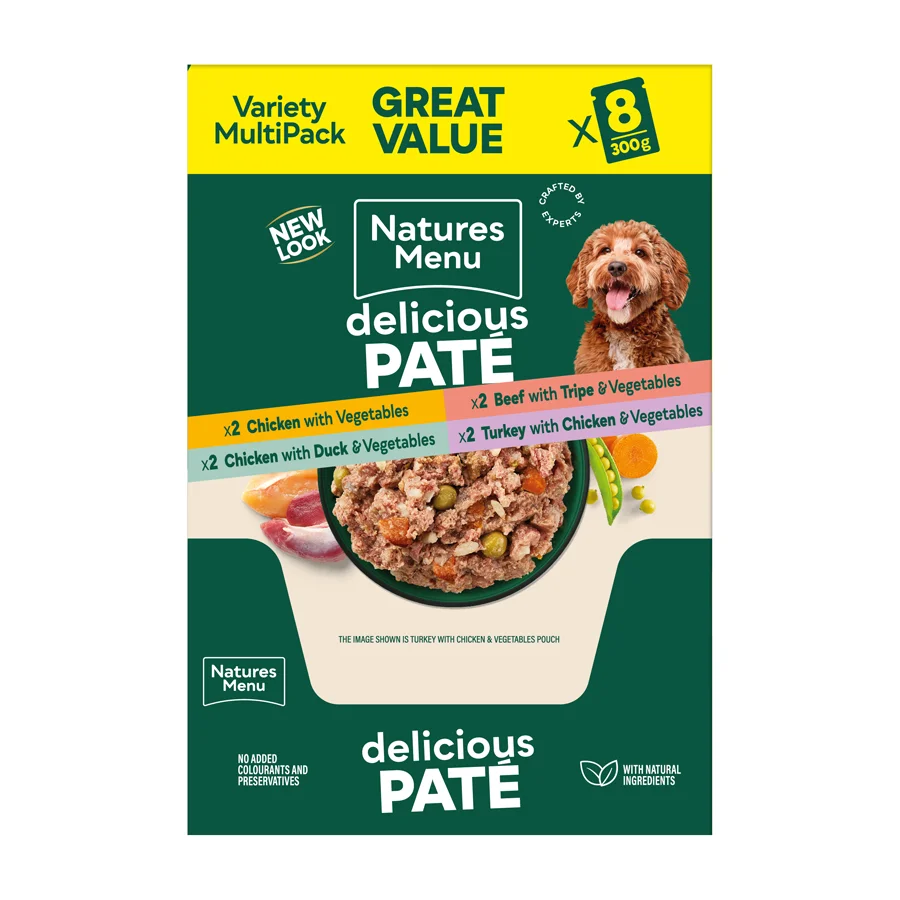 Expertly Made Natures Menu Complete Dog Pouches 8x300g Classic