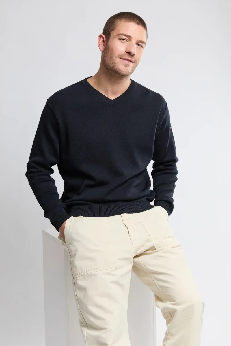 Selected Pull col V – laine et acrylique Specialty