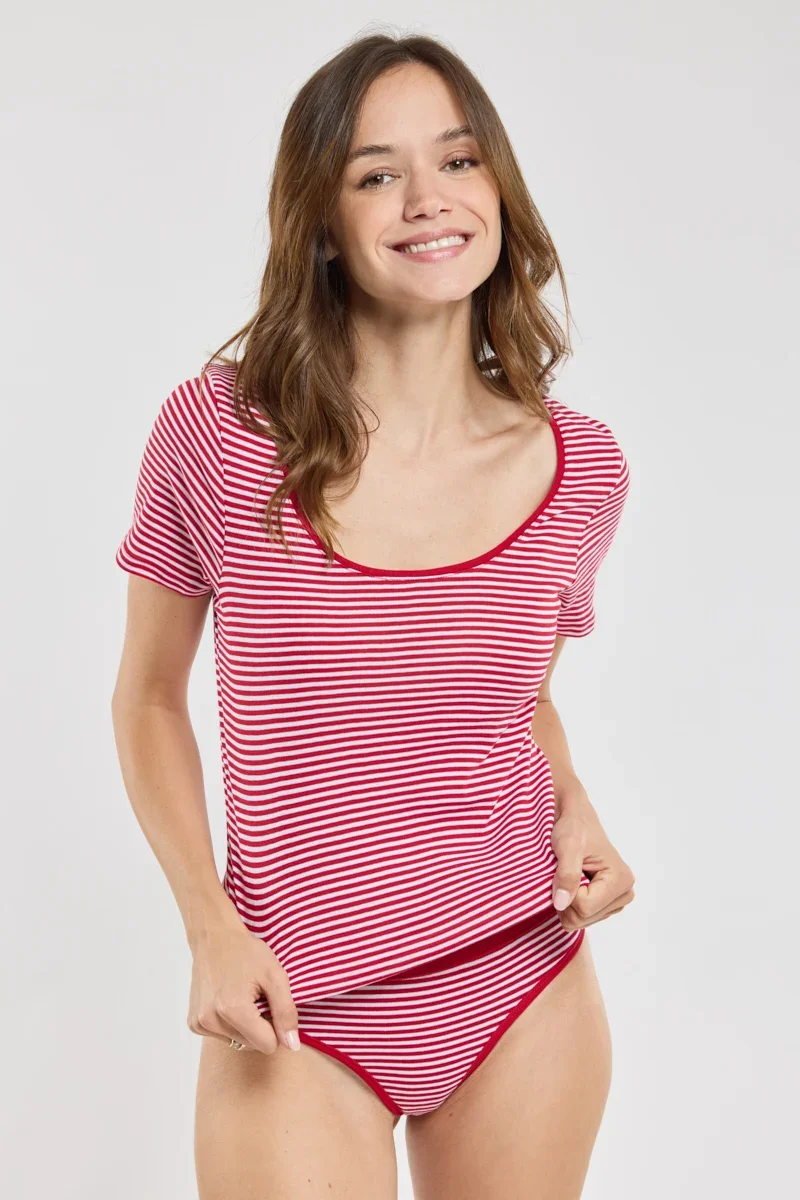 Efficient Culotte rayée – coton léger issu de l’agriculture biologique Reusable