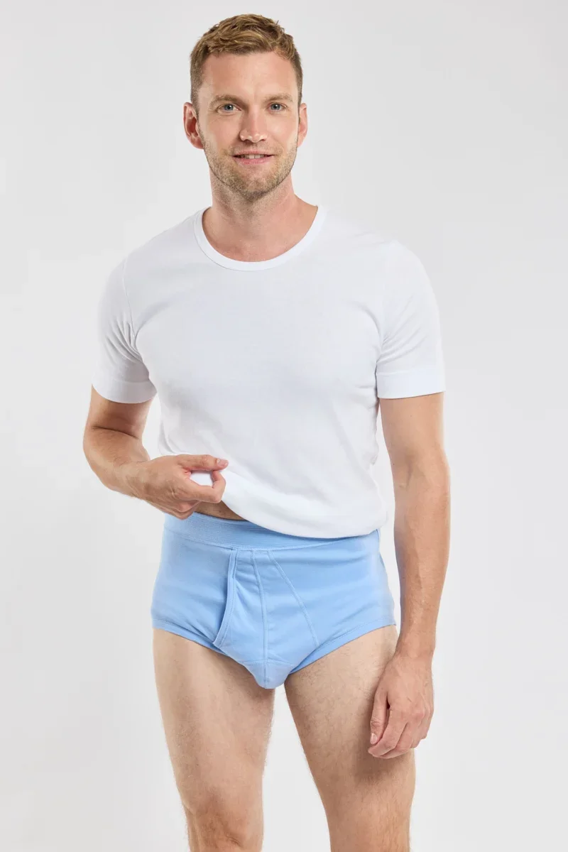 Authentic Slip ouvert taille haute – coton léger biologique Excellent