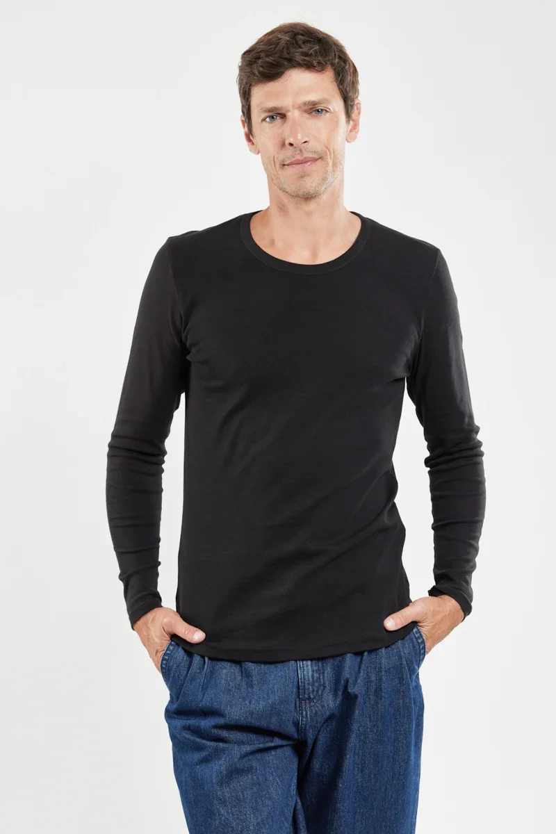 Dependable T-shirt manches longues – coton issu de l agriculture biologique et kapok Environmentally Friendly