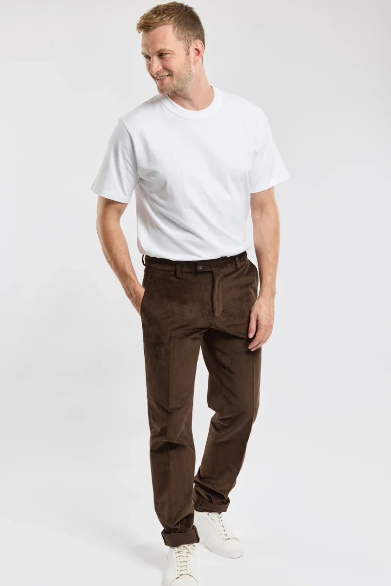 Comfortable Pantalon de costume – velours Authentic