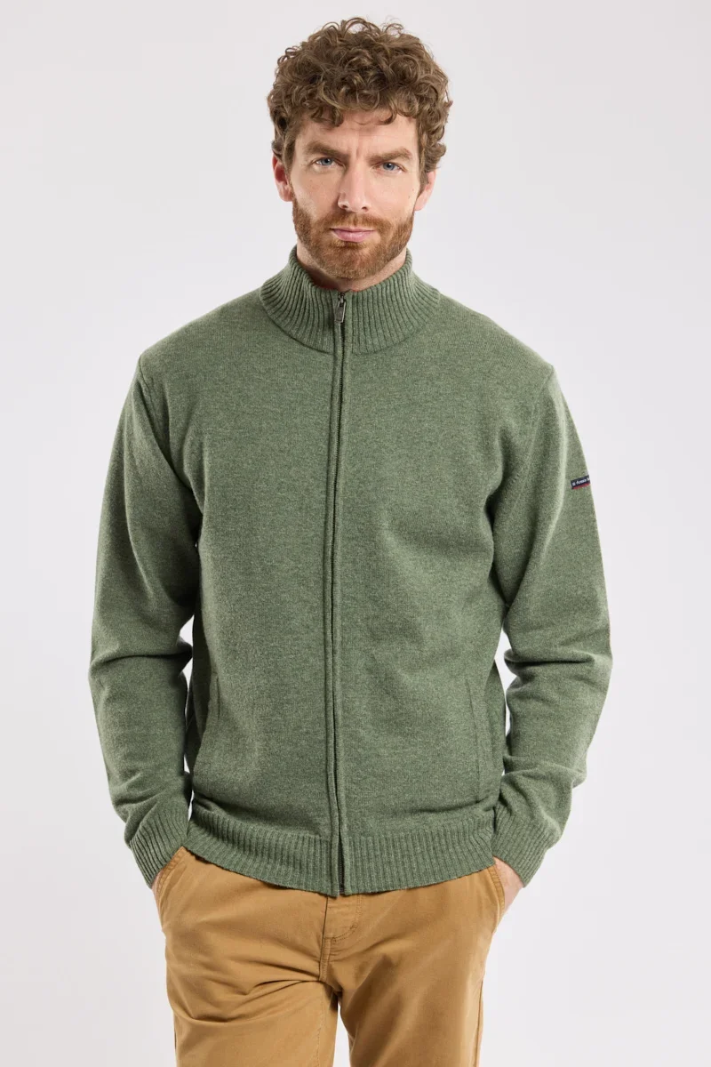 Carefully Designed Cardigan zippé – lambswool High-End