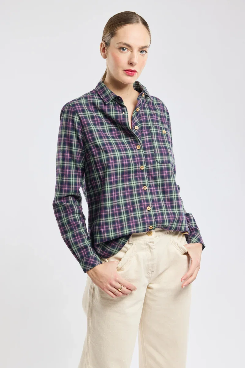 Crafted Chemise à carreaux – coton Next-Generation