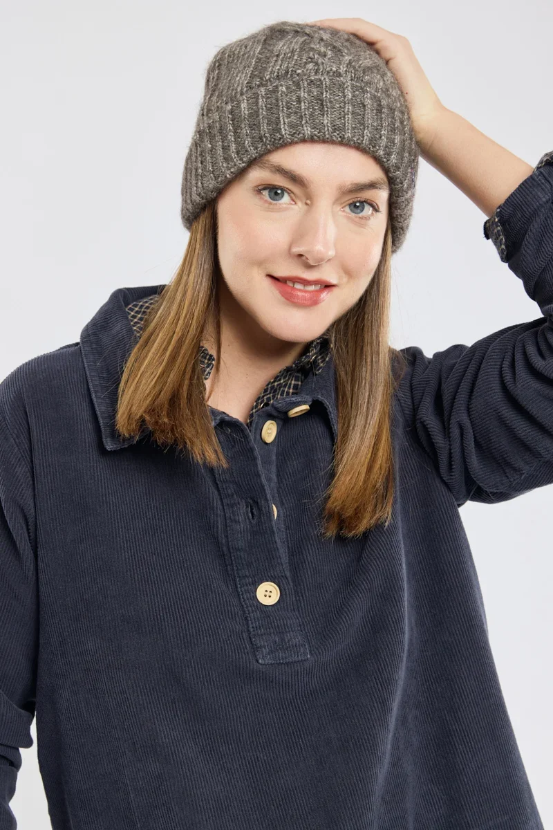 Smart Bonnet avec torsades – coton et laine Specialty