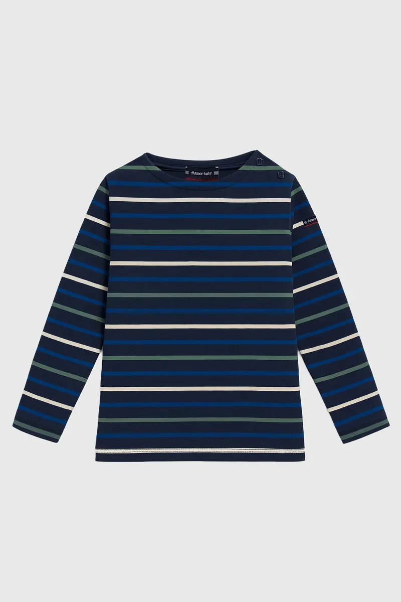Natural Marinière baby 4 couleurs – coton épais Unique