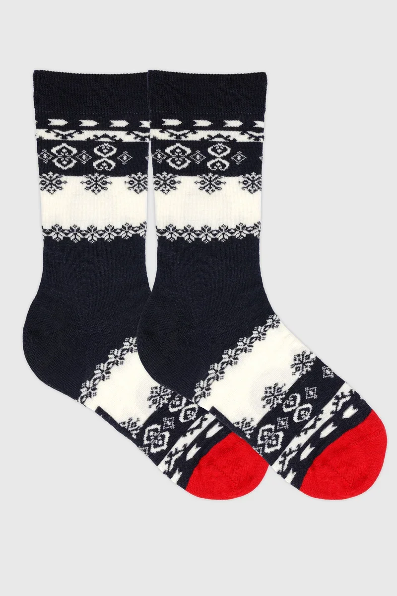 Organic Striped socks – wool Environmentally Friendly