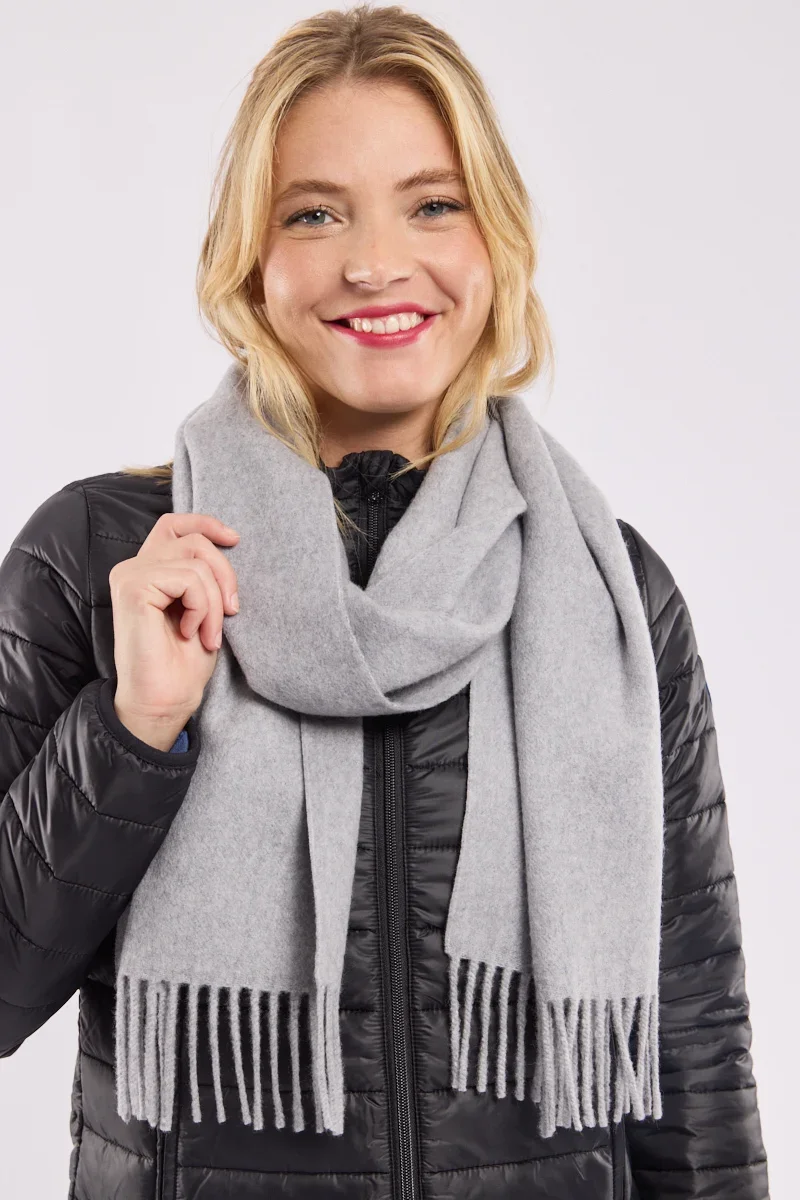 High-Grade Fringed scarf – wool Luxury