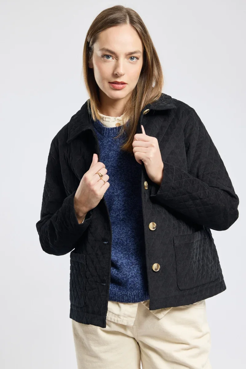 Soft Quilted corduroy jacket – cotton Healthy