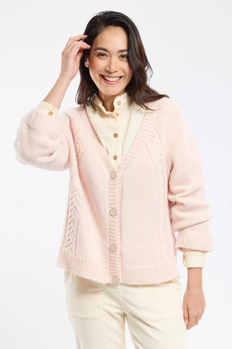 Effective Buttoned cardigan Gaëlle – wool High-Grade