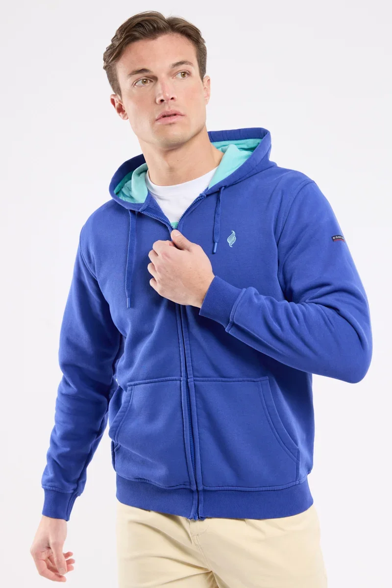Healthy Screen-printed zip-up sweatshirt – cotton Fine