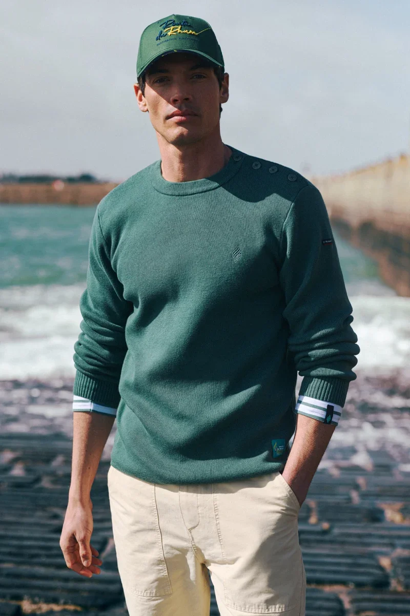 Enhanced Fisherman jumper – cotton and wool Official