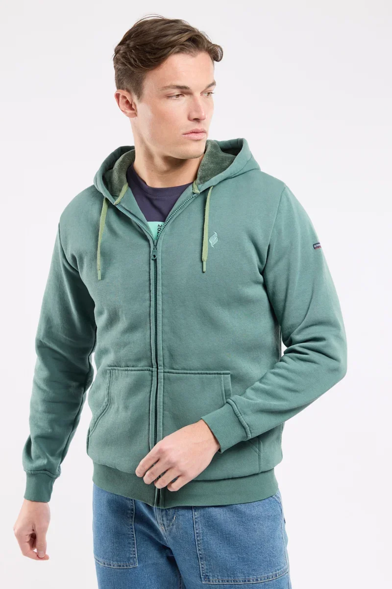 Traditional Unisex fleece zip-up sweatshirt Powerful