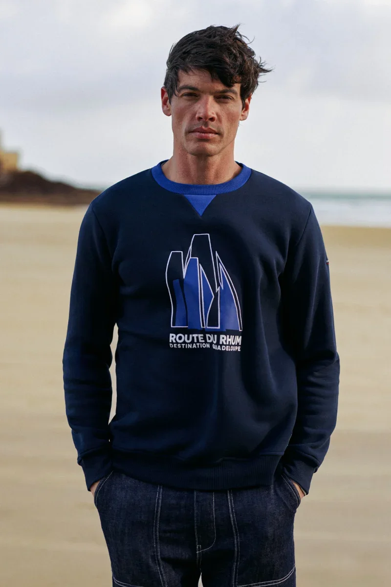Powerful Embroidered sweatshirt – cotton Enhanced