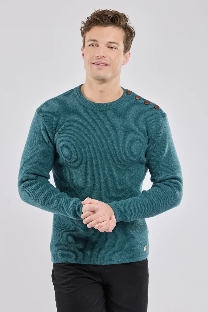 Lightweight Héritage sailor sweater – lambswool Solid