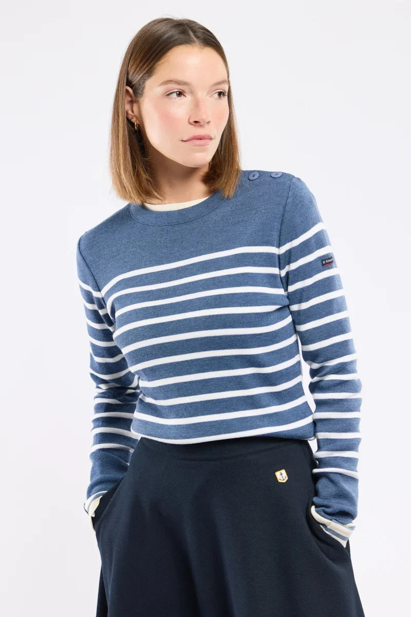 First-Class Striped Briac sailor sweater – merino wool Flexible