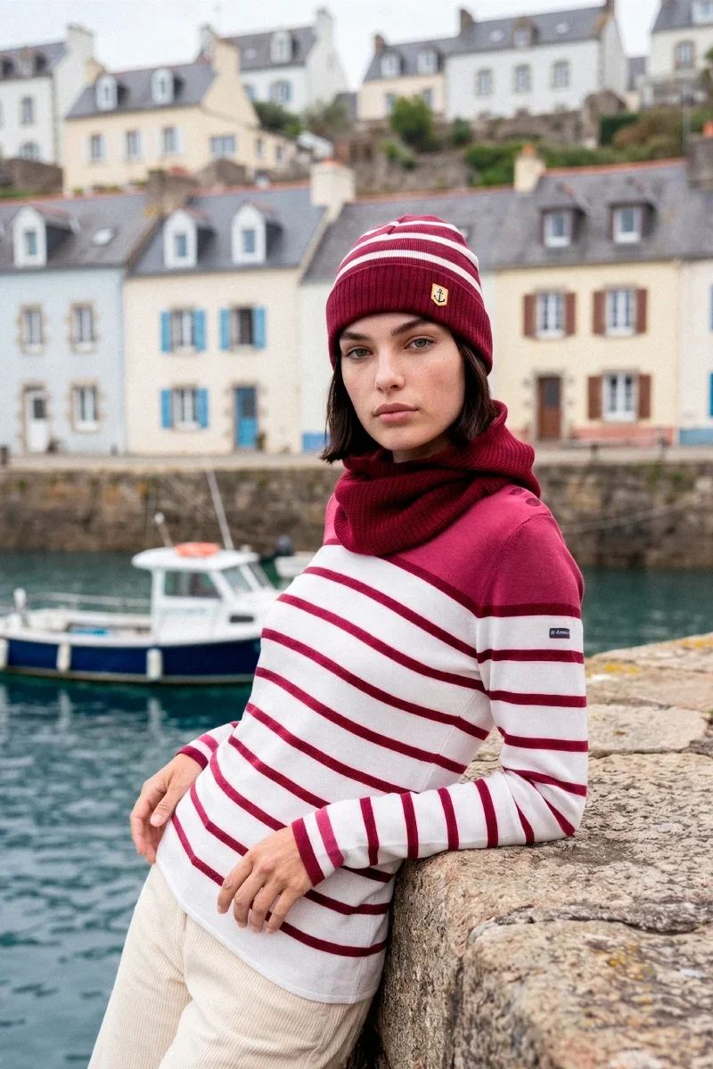 Luxury Striped sailor sweater – merino wool Exceptional
