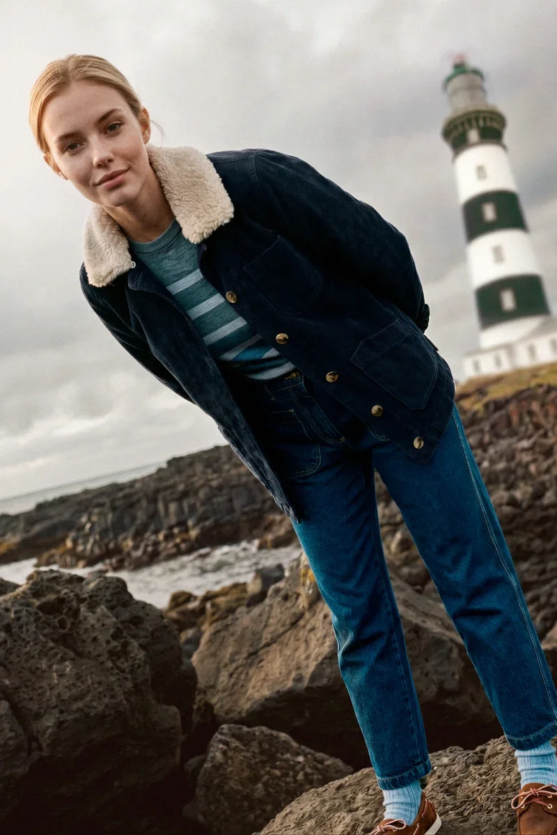 Powerful Heritage corduroy fisherman jacket – cotton Premium Material