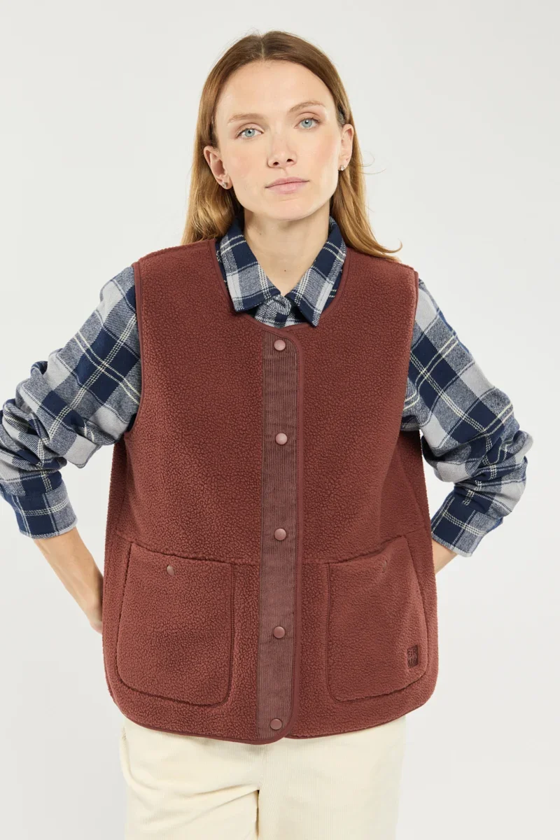 Trusted MOLANCO sleeveless vest Detailed