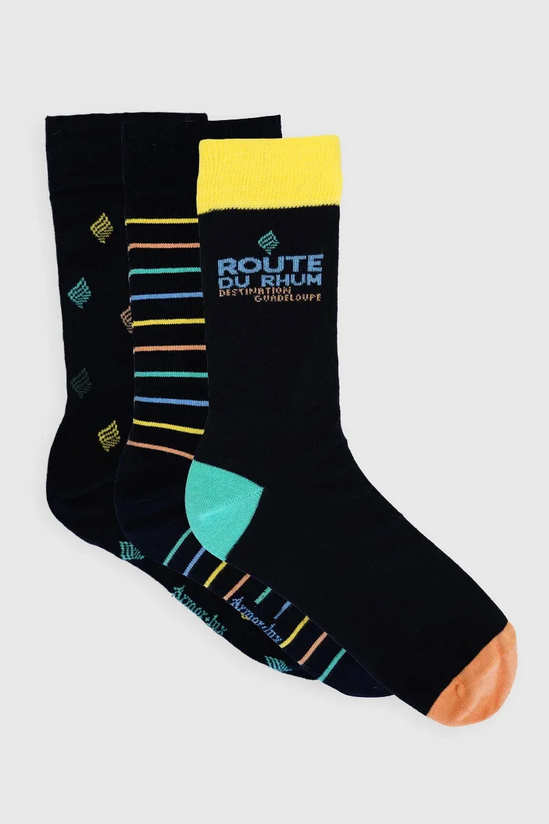 Sophisticated Lot de 3 paires de chaussettes – coton Environmentally Friendly