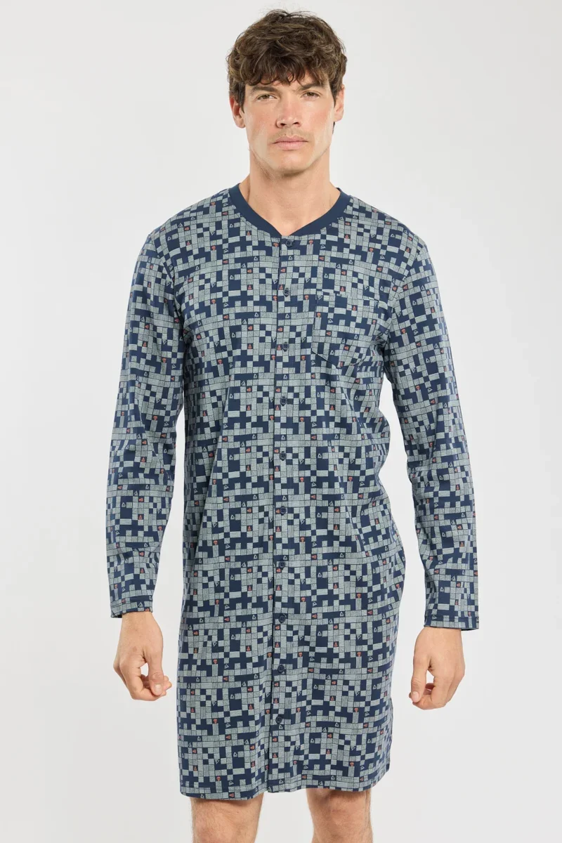 Environmentally Friendly Buttoned nightshirt – cotton Expertly Made