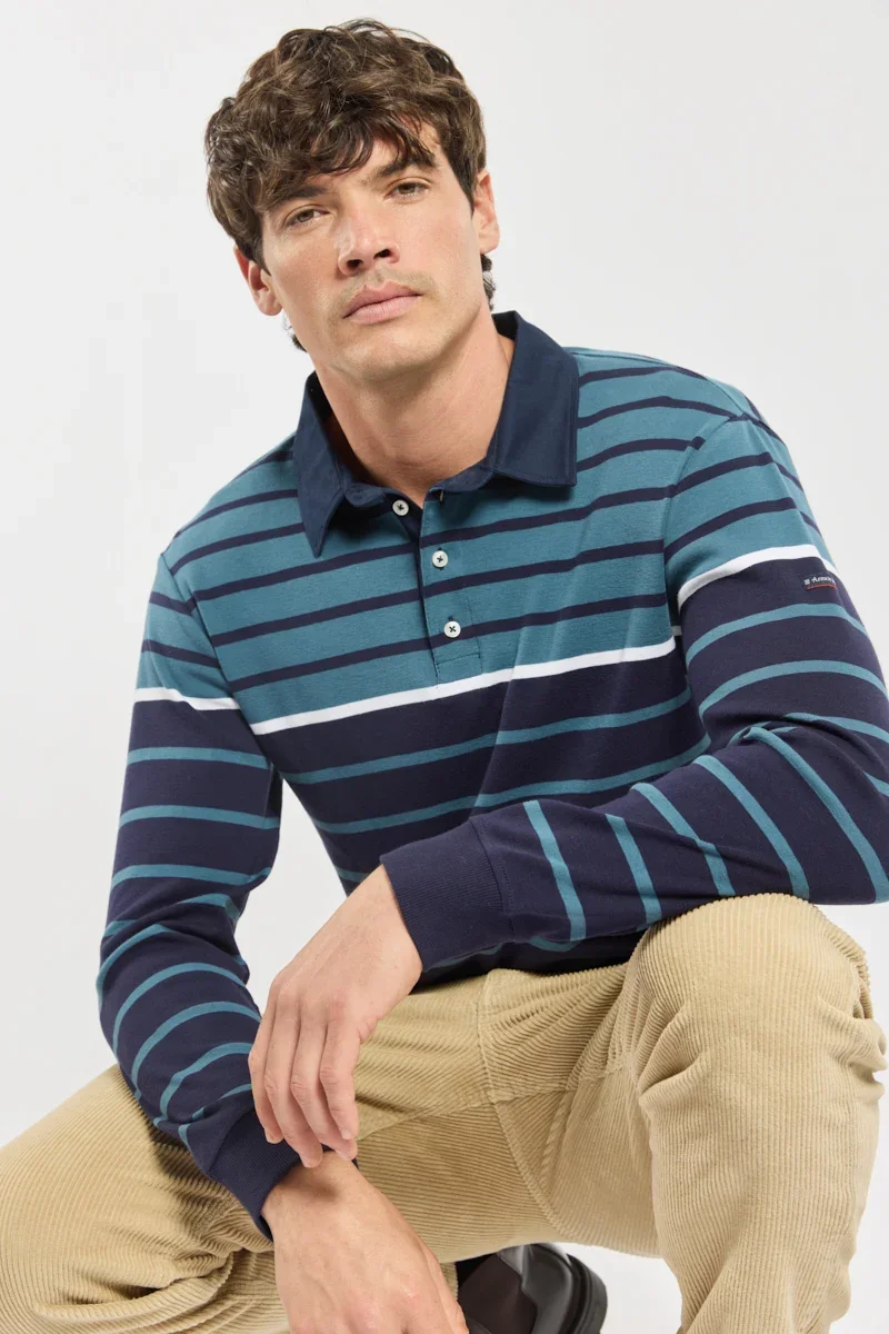 Innovative Long-sleeve polo – cotton Trusted