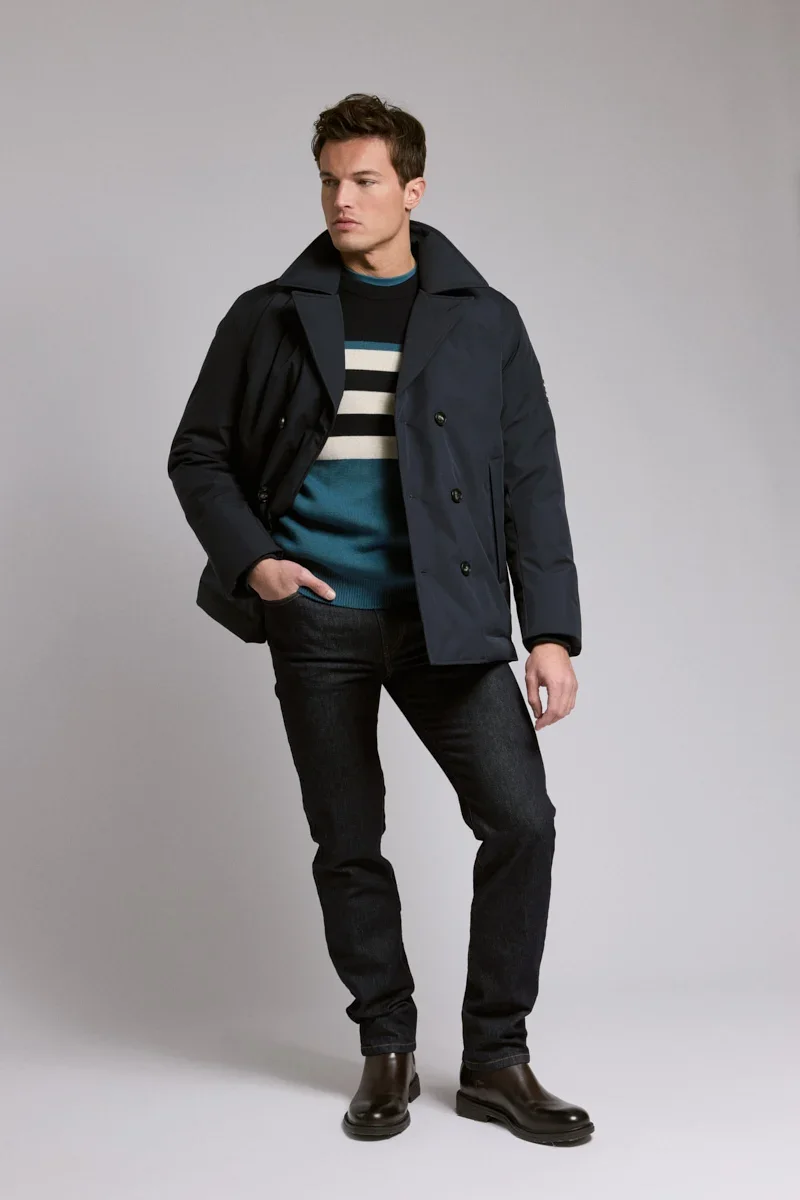 Genuine Armor-lux X Bermudes waterproof peacoat Original Design