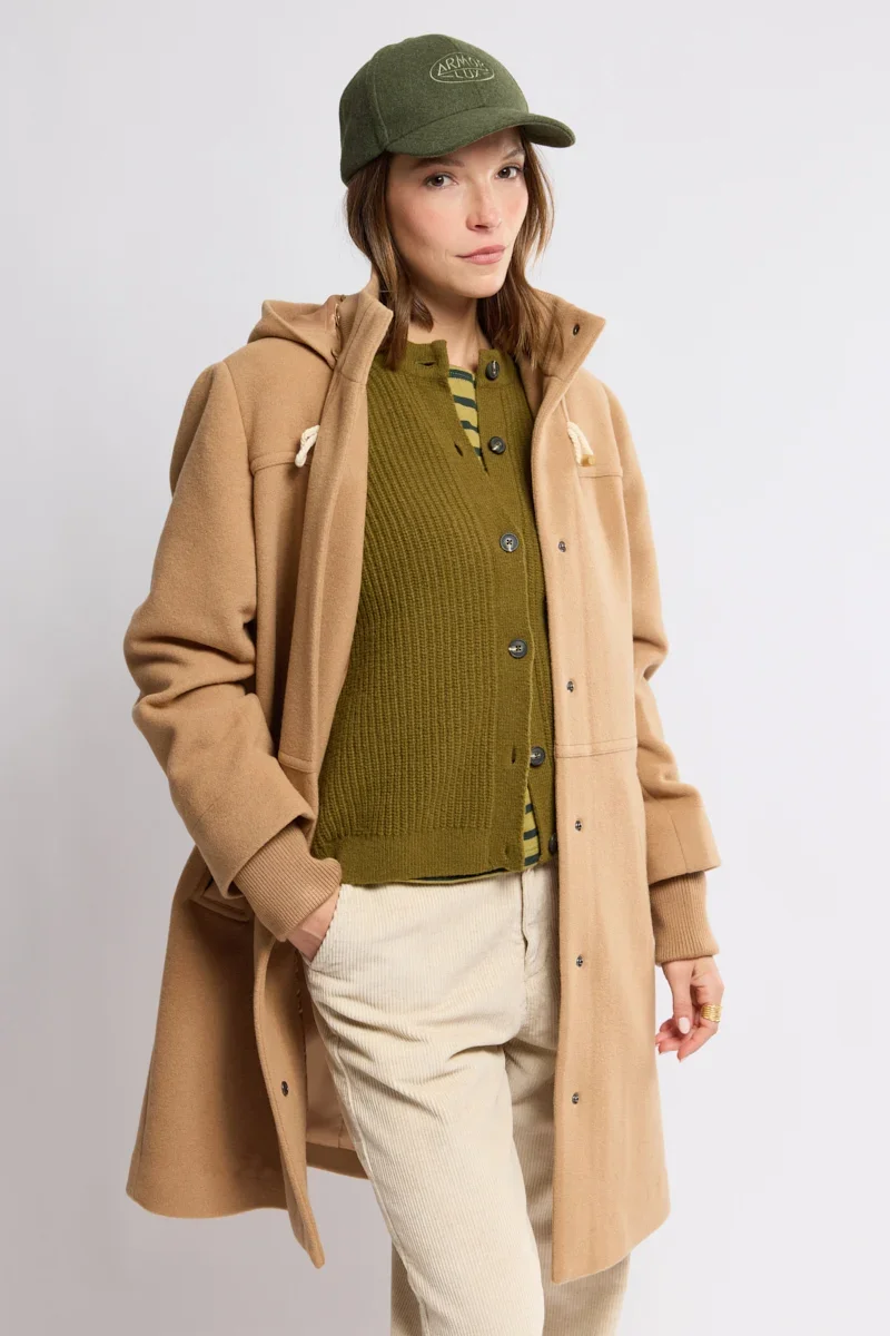 Easy-to-Use Duffle coat – wool fabric Durable