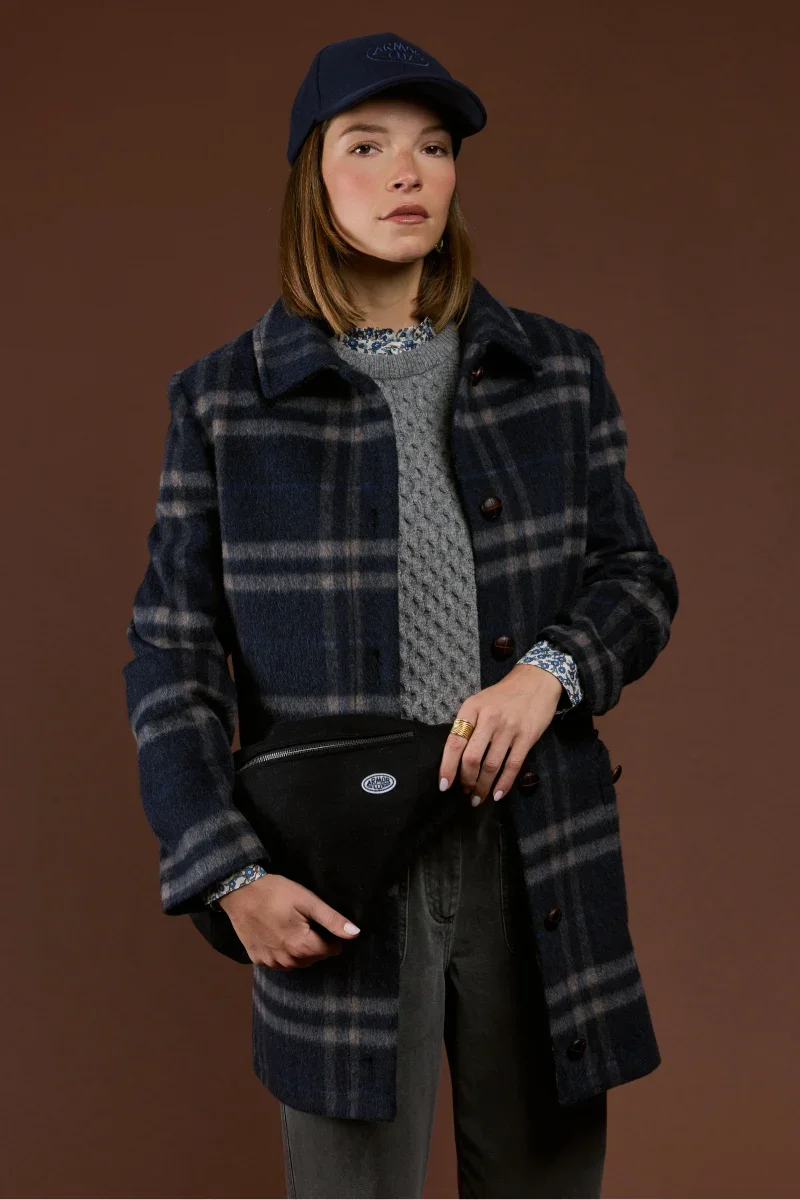 Classic Checked coat – wool Top-Quality
