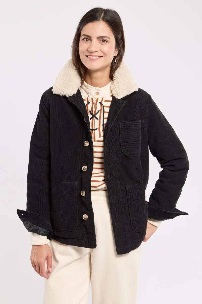 Trendy Veste pêcheur velours côtelé Heritage – coton Selected