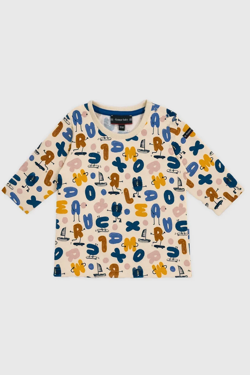 Comfortable T-shirt imprimé baby – coton Green