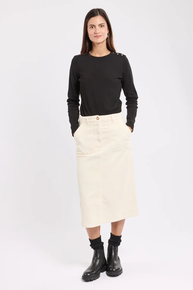 Stylish Jupe velours – coton Long-Lasting