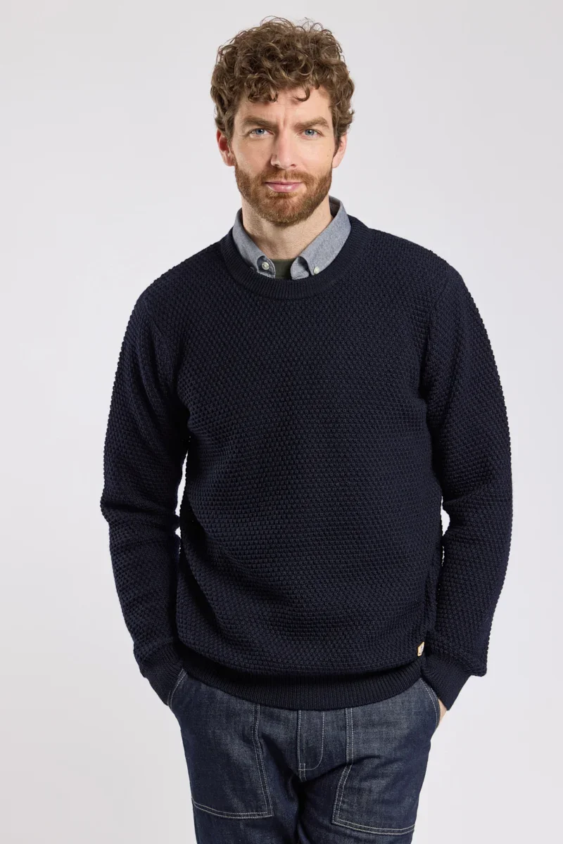 Professional Pull col rond Heritage – laine Solid