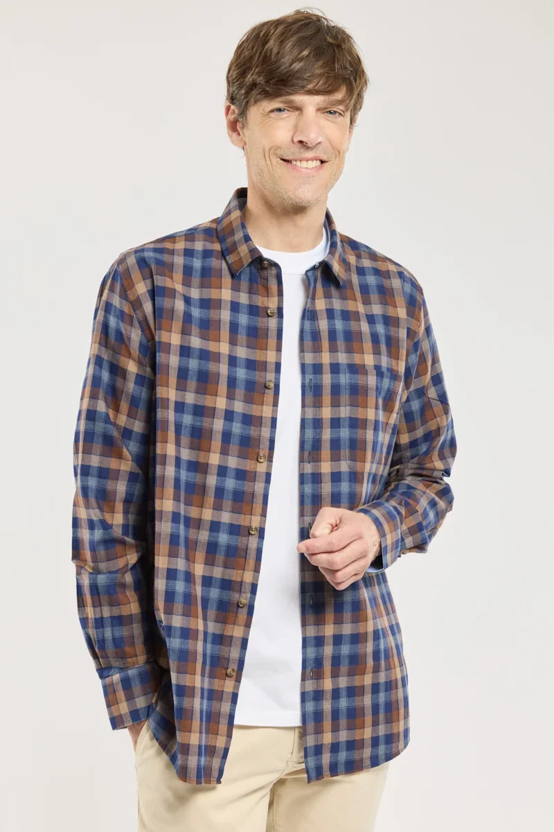 Premium Material Chemise à carreaux – coton World-Class