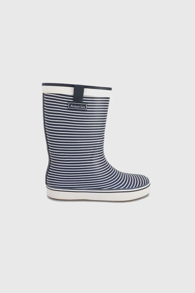 Fashionable Bottes de pluie rayée Matelot Artisan