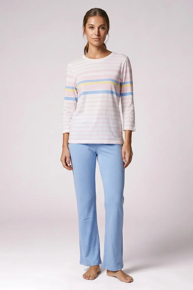 High-Performance Pyjama rayé – coton léger Versatile