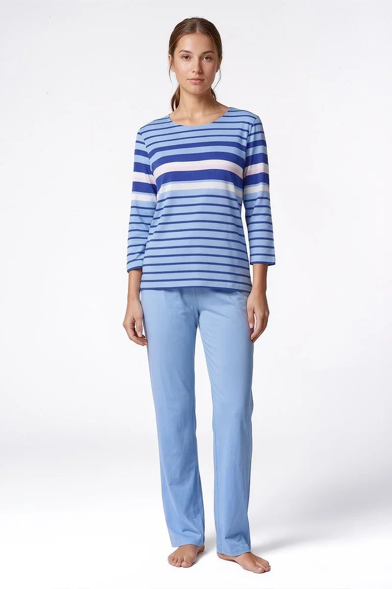 Environmentally Friendly Pyjama rayé – coton léger Sustainable