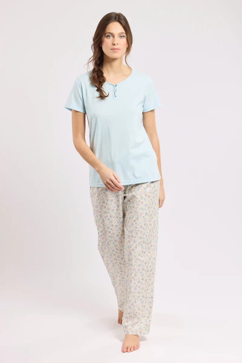 Fashionable Pyjama fleuri – coton léger World-Class