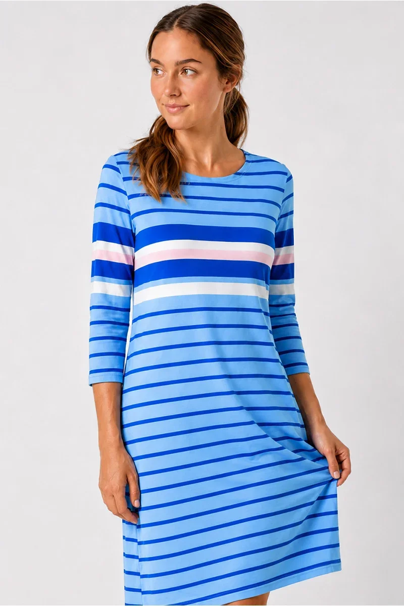 Excellent Chemise de nuit rayée – coton léger Safe