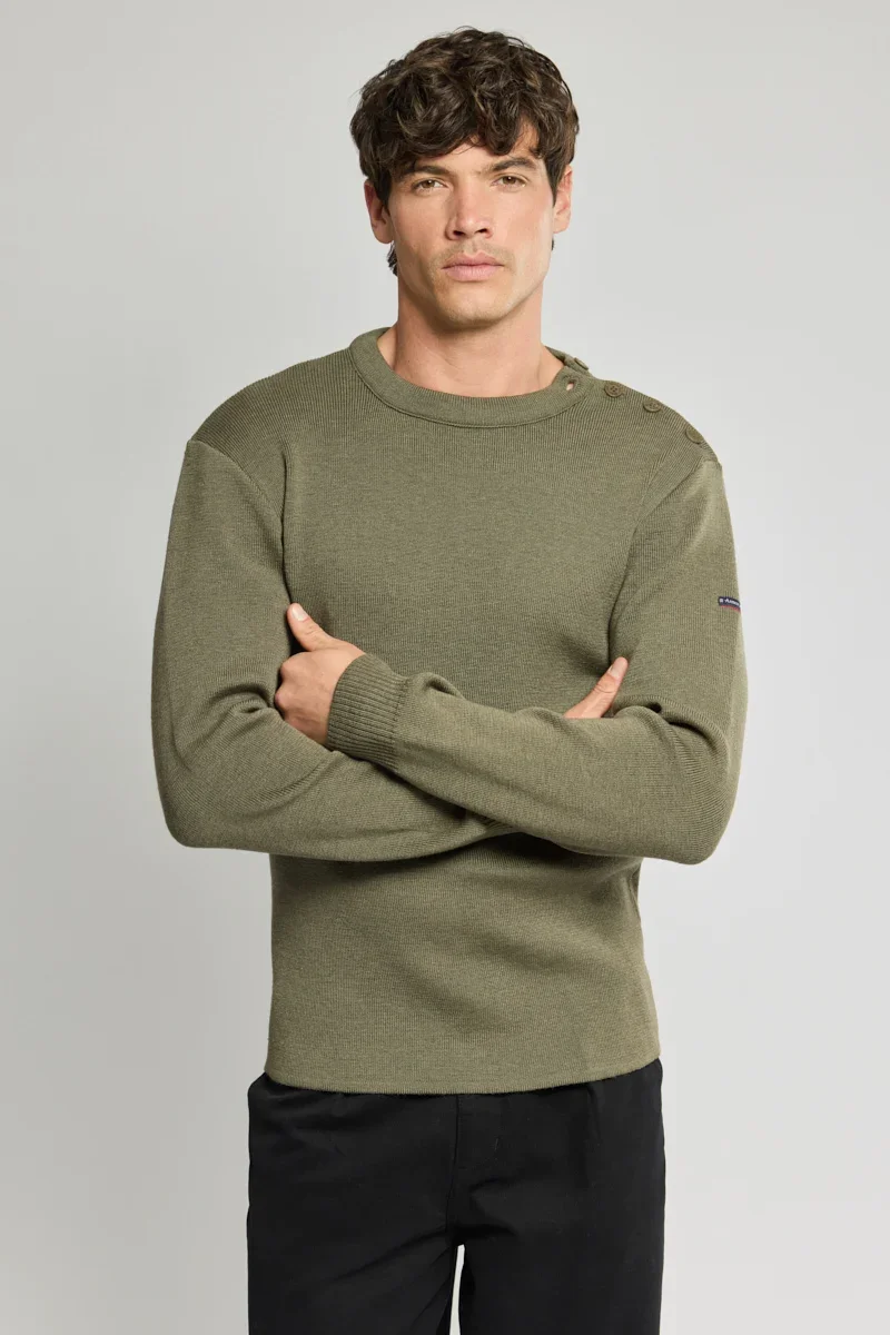 Prestigious Pull marin uni Fouesnant – laine Sophisticated