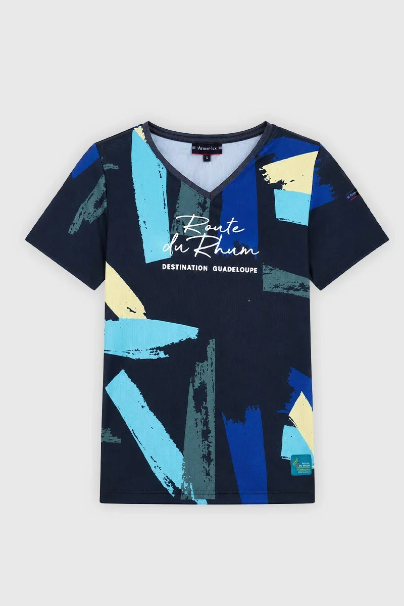 Elegant T-shirt Route du Rhum – Destination Guadeloupe High-End