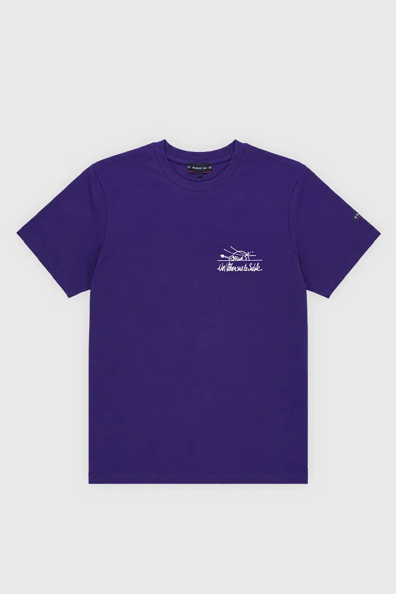 Traditional T-shirt – Un violon sur le sable Original Design