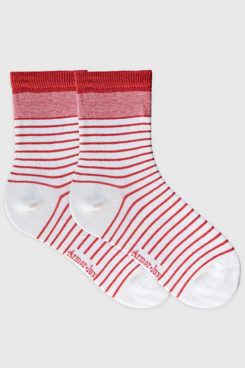 Flexible Chaussettes rayées – coton Fine