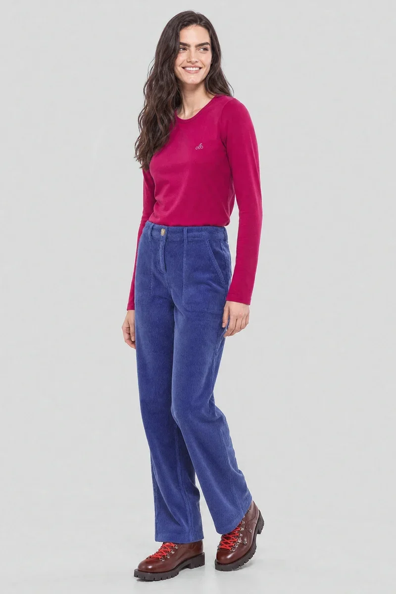 Smart Pantalon velours coupe droite – coton Dependable