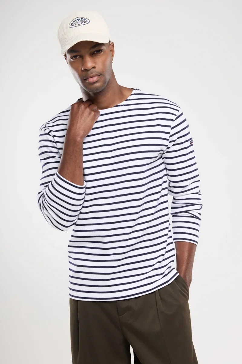 Sustainable Breton striped shirt – interlock cotton Innovative