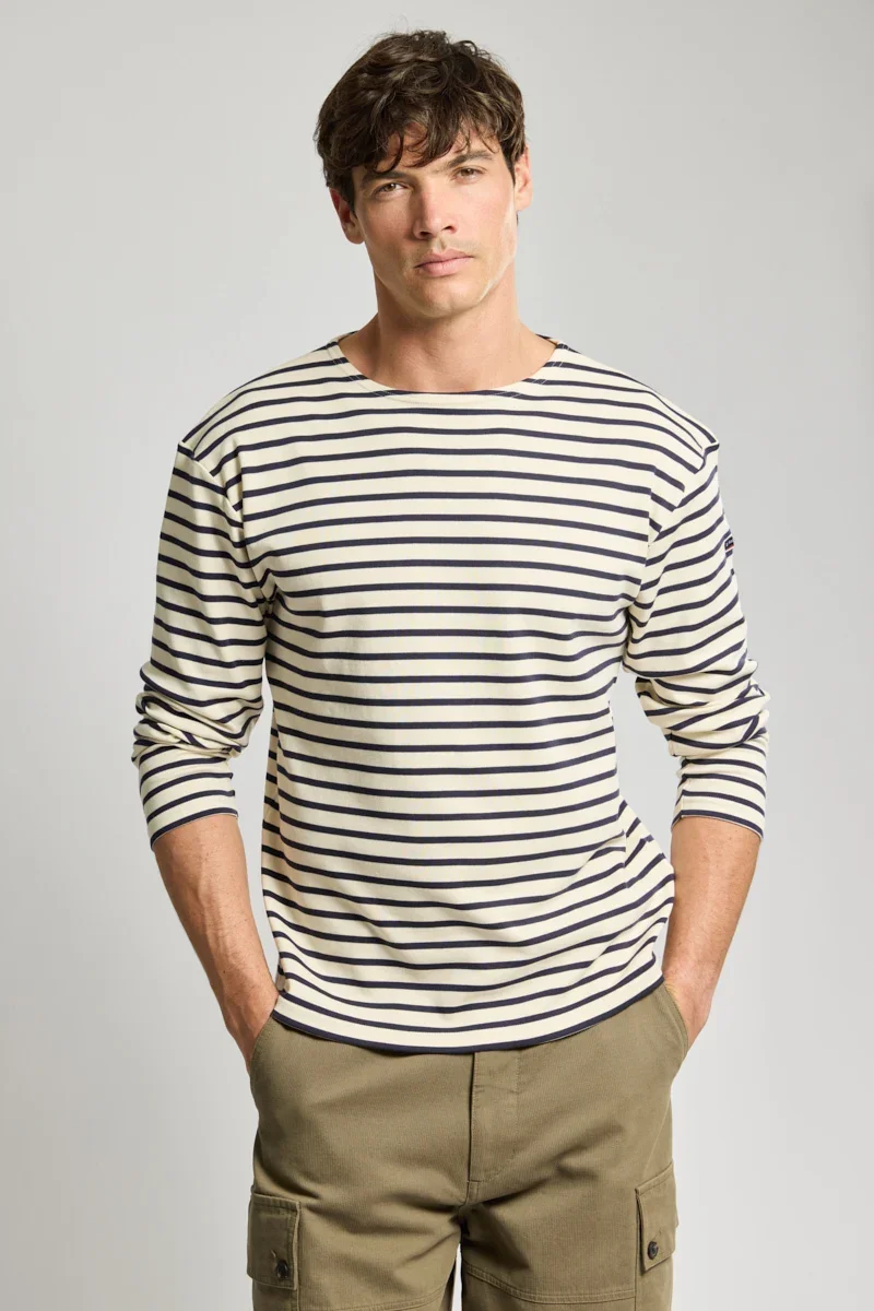 Organic Breton striped shirt – interlock cotton Innovative