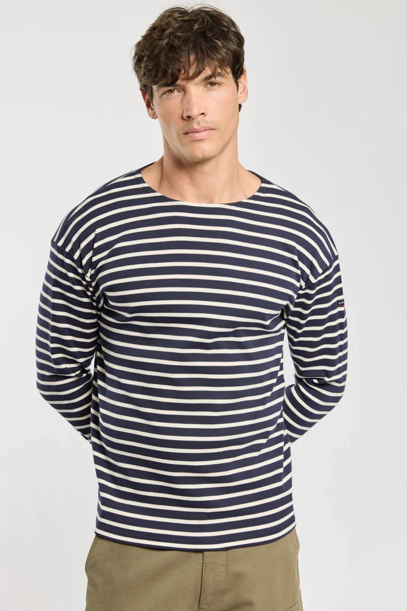 Convenient Breton striped shirt – interlock cotton Sustainable