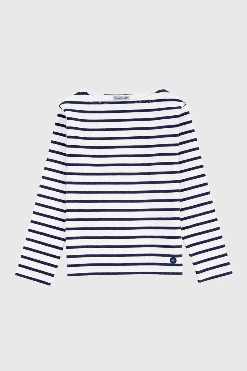 Unique Breton striped shirt Kids – interlock cotton Environmentally Friendly