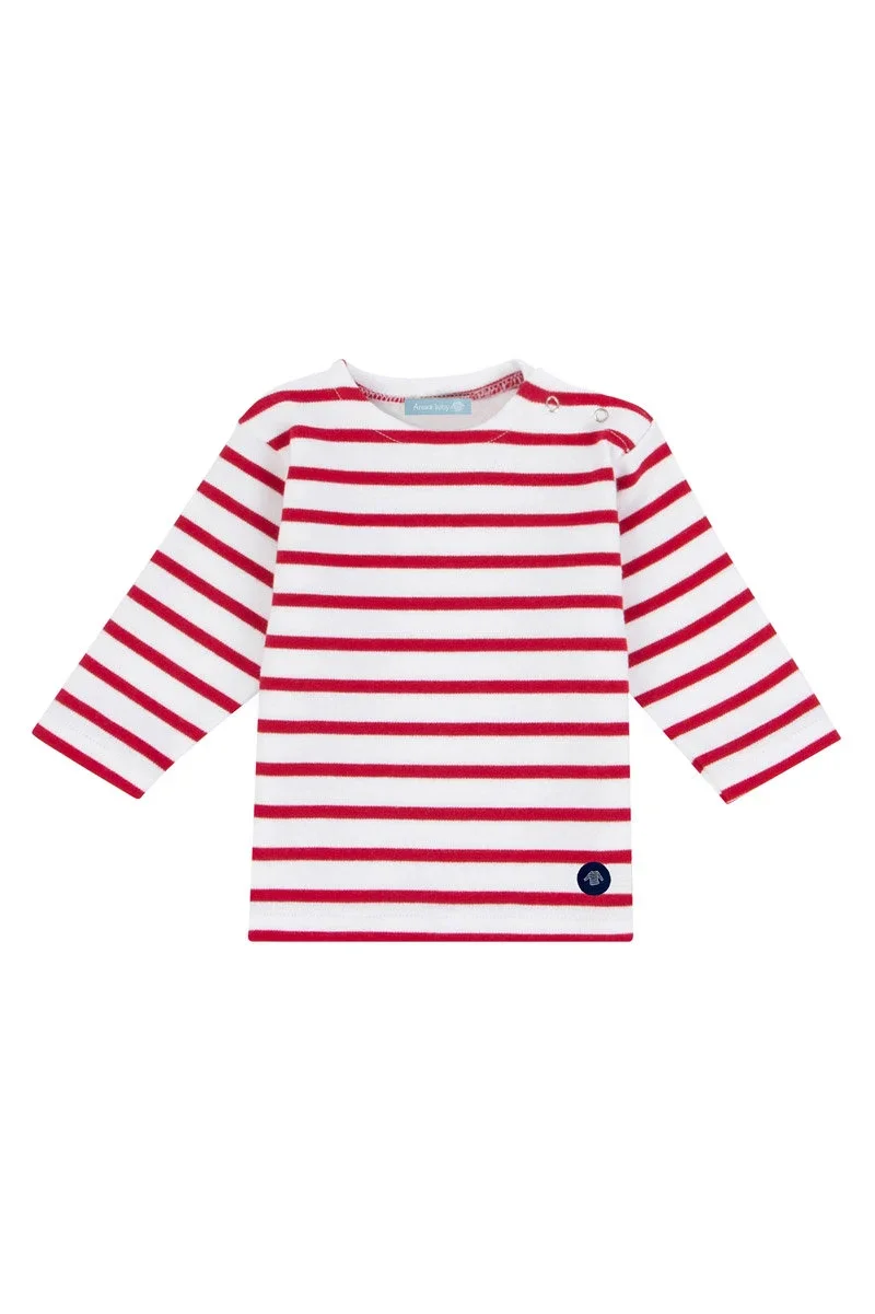 Reliable Baby’s Breton striped shirt – interlock cotton Contemporary